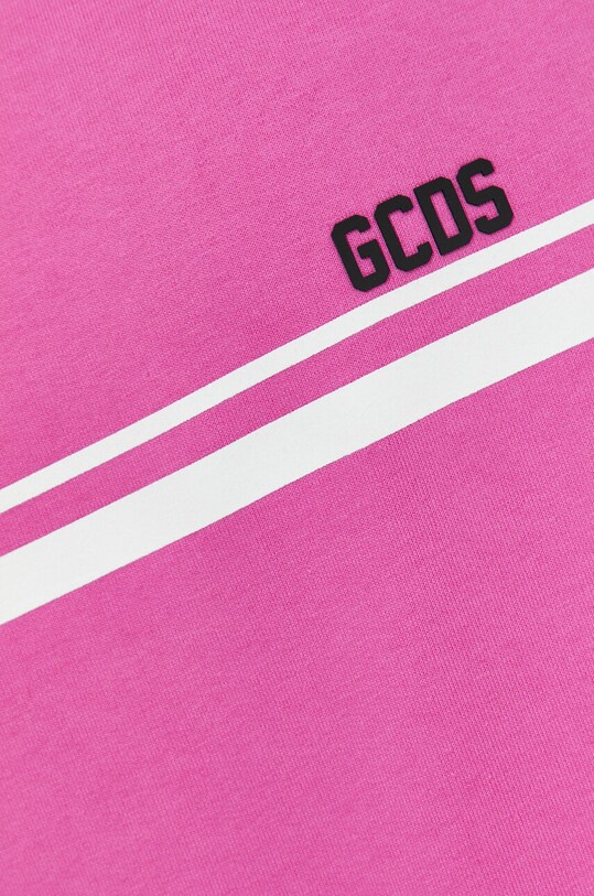 GCDS felpa in cotone SS23M100158 rosa