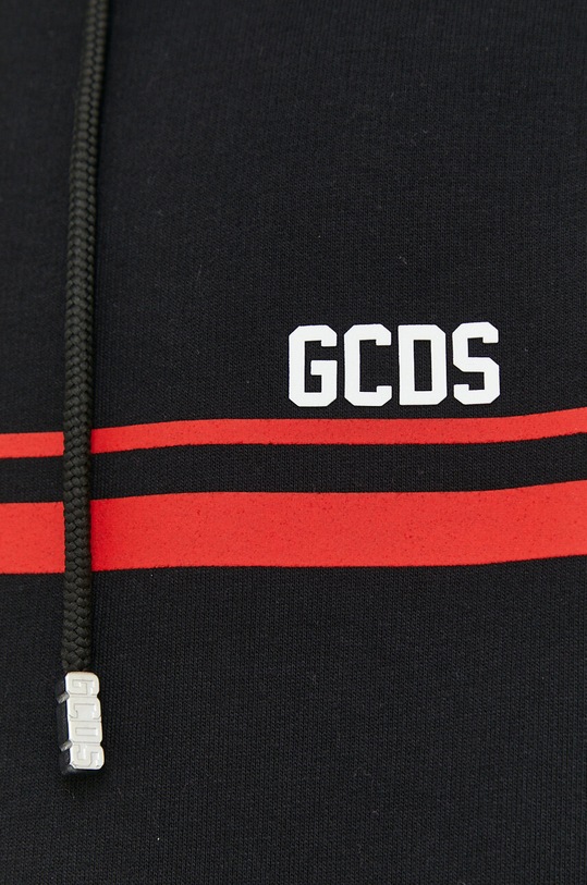 GCDS bluza bawełniana SS23M100158 czarny