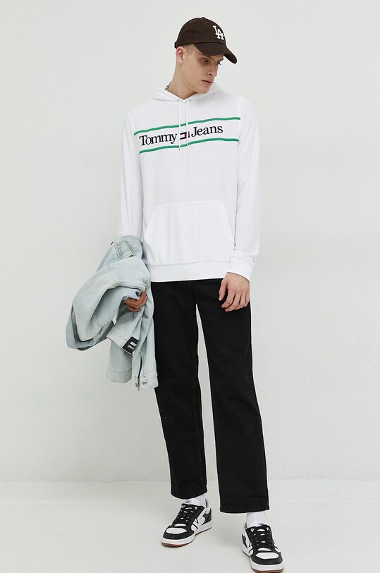 Tommy Jeans bluza UM0UM02831.PPYX alb SS23