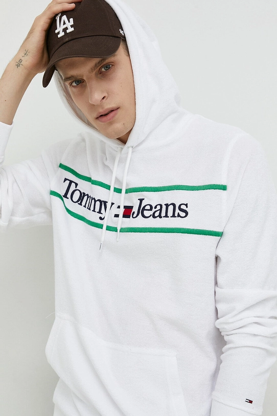 Tommy Jeans bluza biały UM0UM02831.PPYX