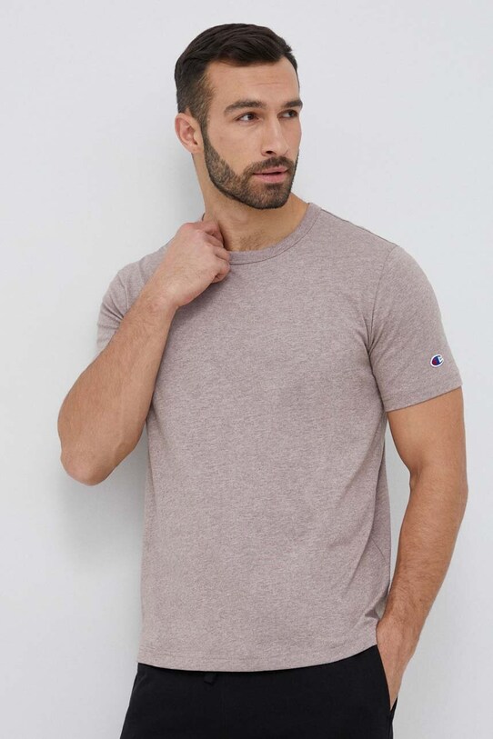 Champion t-shirt szpic brązowy 218802