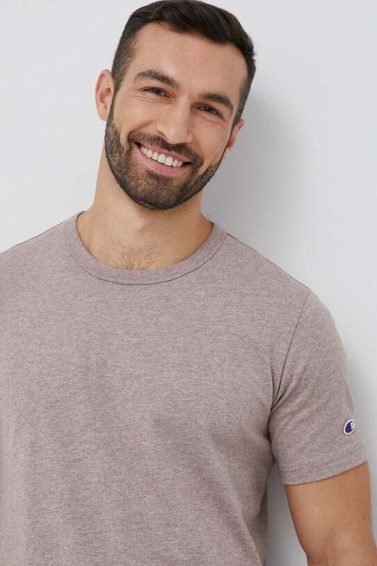 Champion t-shirt brązowy 218802