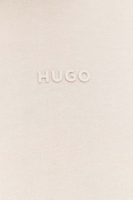 Pamučna dukserica HUGO 50486478 bež