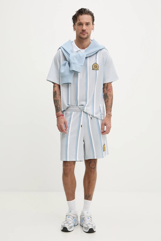 Бавовняна кофта HUGO 50486478 блакитний AW25