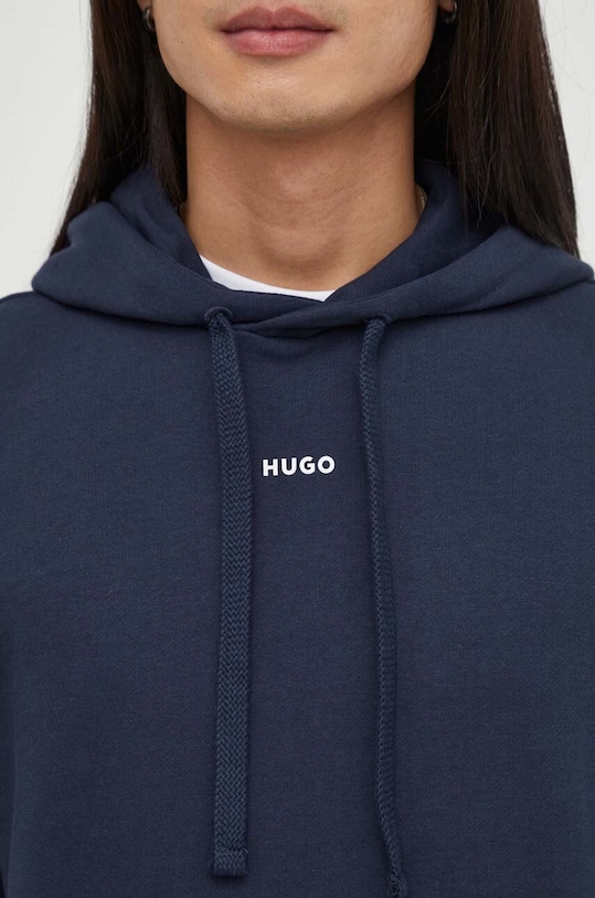 Хлопковая кофта HUGO 50486478 тёмно-синий