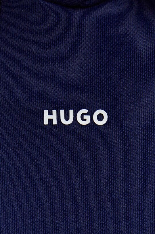 Бавовняна кофта HUGO 50486478 темно-синій