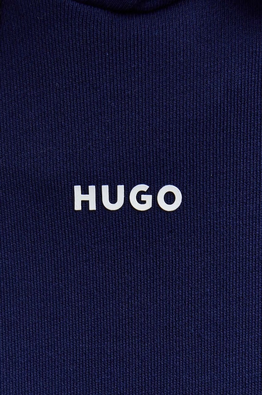 HUGO bluza bawełniana 50486478 granatowy