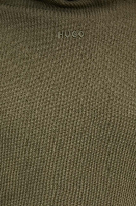Βαμβακερή μπλούζα HUGO San Jared-C 50486478 πράσινο