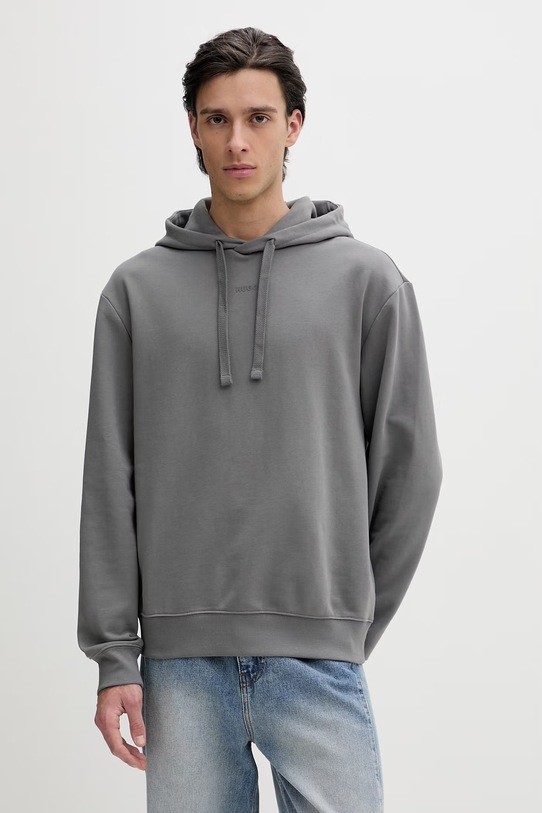 HUGO hanorac de bumbac gri 50486478