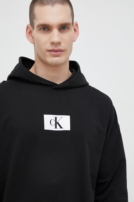 Домашен суичър от памук Calvin Klein Underwear черен 000NM2416E.PPYX