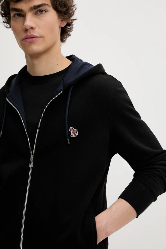 PS Paul Smith bluza bawełniana czarny M2R.360R.KZEBRA