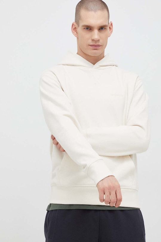 Bavlnená mikina New Balance bavlna béžová MT23565GIE
