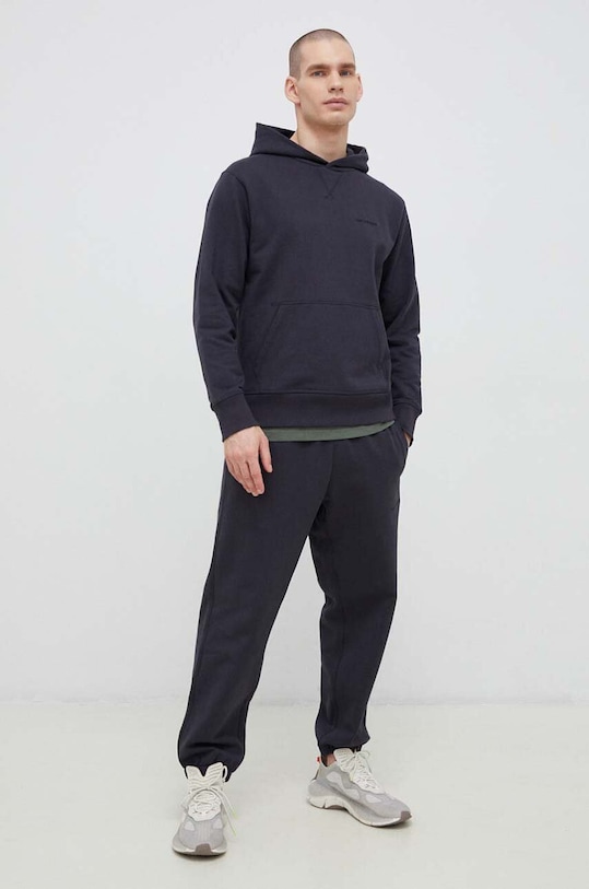 Bavlněná mikina New Balance MT23565PHM šedá SS23