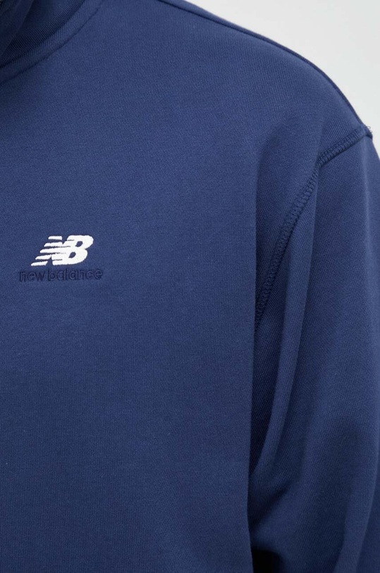 New Balance hanorac de bumbac MT31501NNY bleumarin