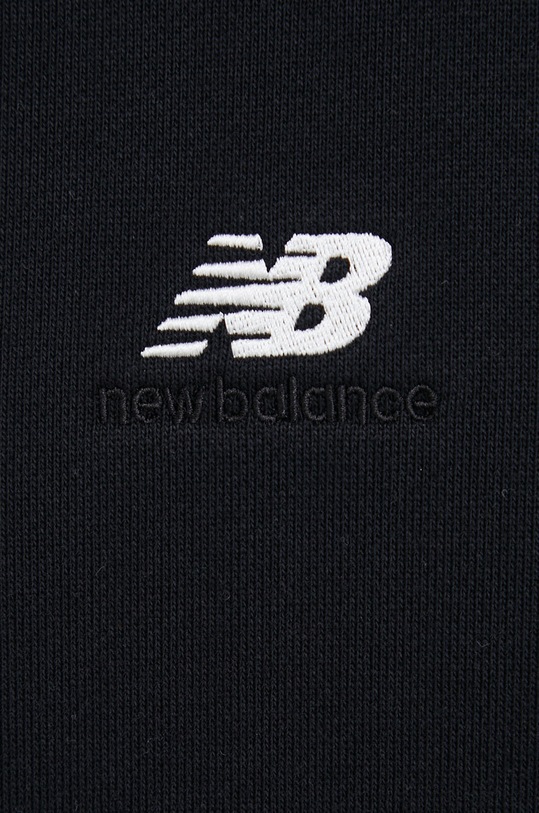 New Balance bluza bawełniana MT31502BK czarny
