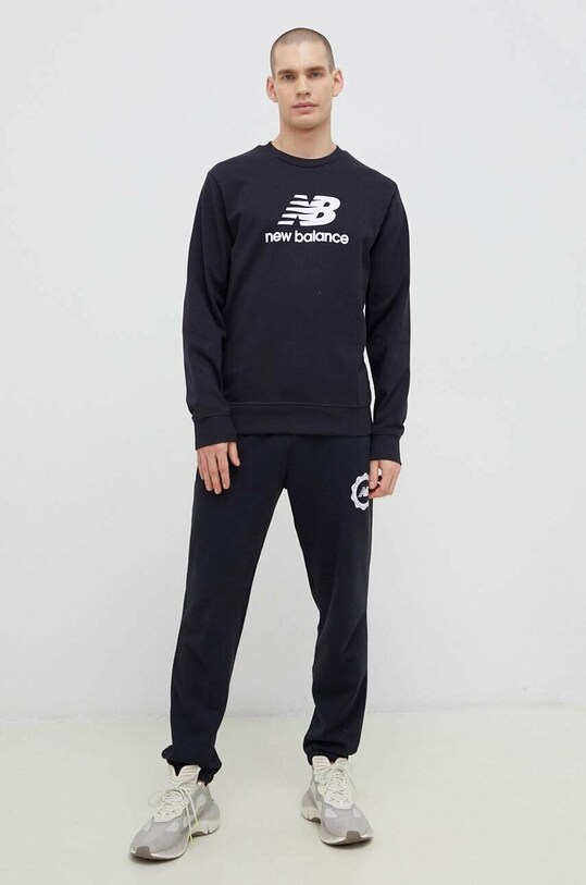 New Balance bluză MT31538BK negru