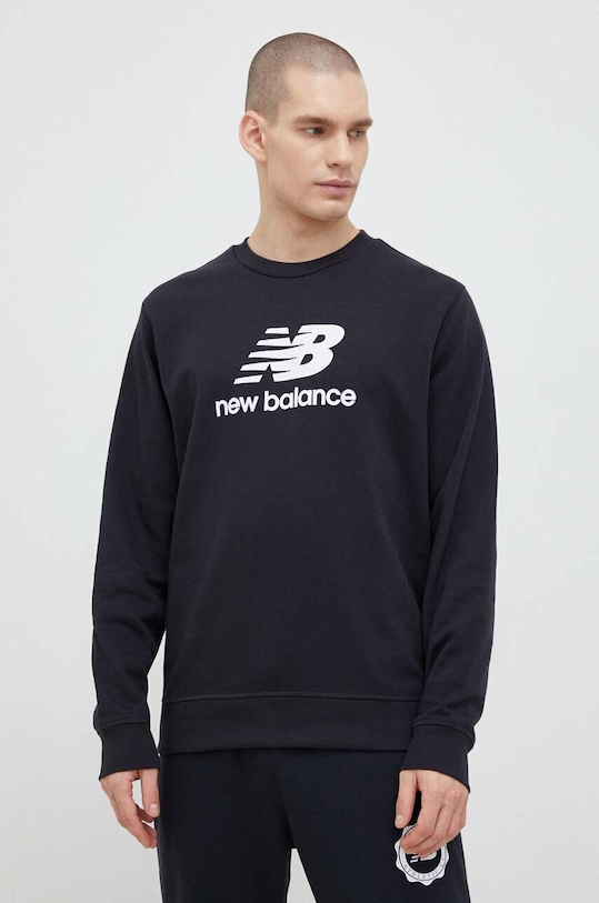 New Balance bluză print negru MT31538BK