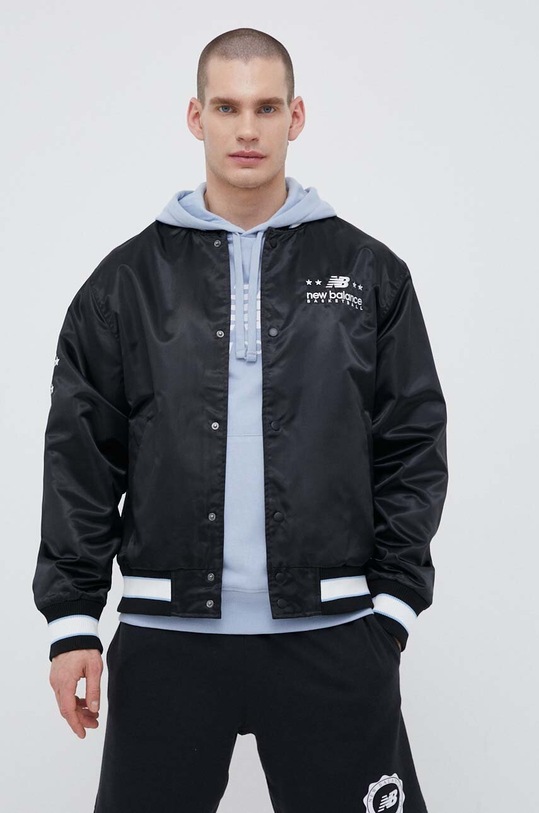 Odzież New Balance kurtka bomber MJ31580BK czarny