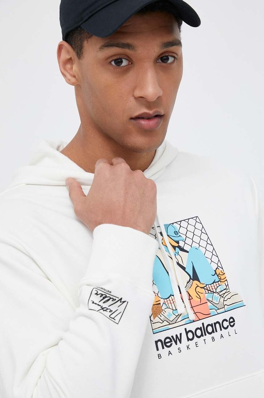New Balance bluza MT31588SST beżowy