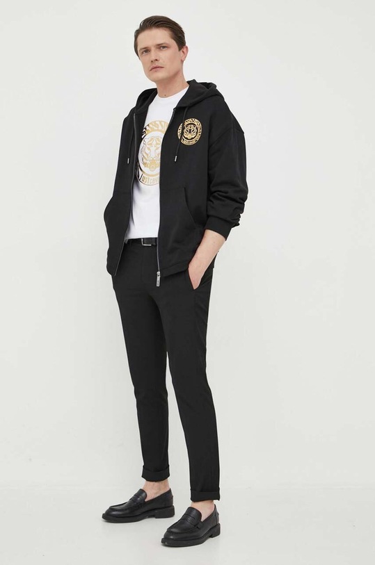 Just Cavalli hanorac de bumbac 74OBIF03.CF200 negru SS23