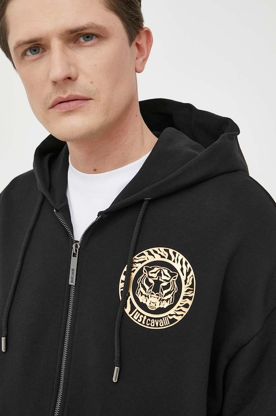 Just Cavalli hanorac de bumbac negru 74OBIF03.CF200