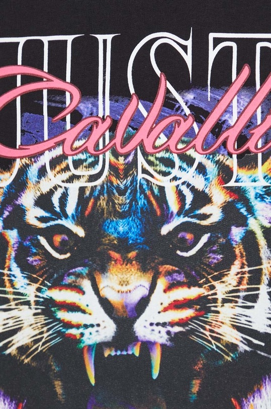 Just Cavalli bluza bawełniana 74OBIF11.CF200 czarny