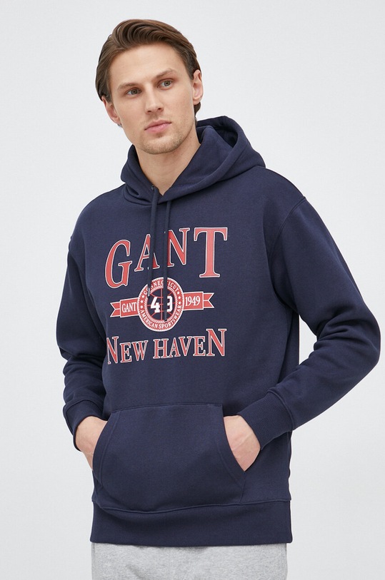 Gant bluza z kapturem granatowy 2007044