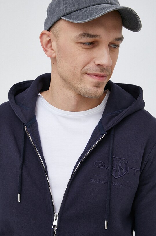 Gant hanorac de bumbac bleumarin 2037021