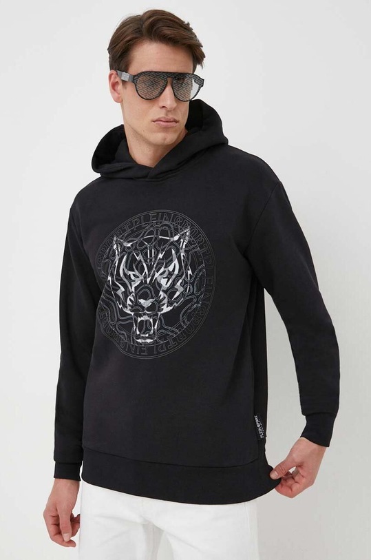 PLEIN SPORT bluza z kapturem czarny PACC.MJB3021.SJO001N