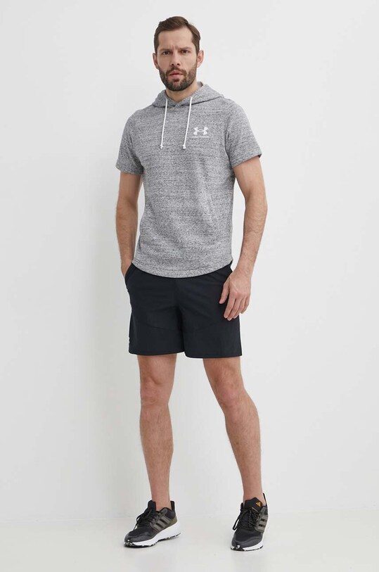 Under Armour hanorac de antrenament Rival 1370396 gri SS24