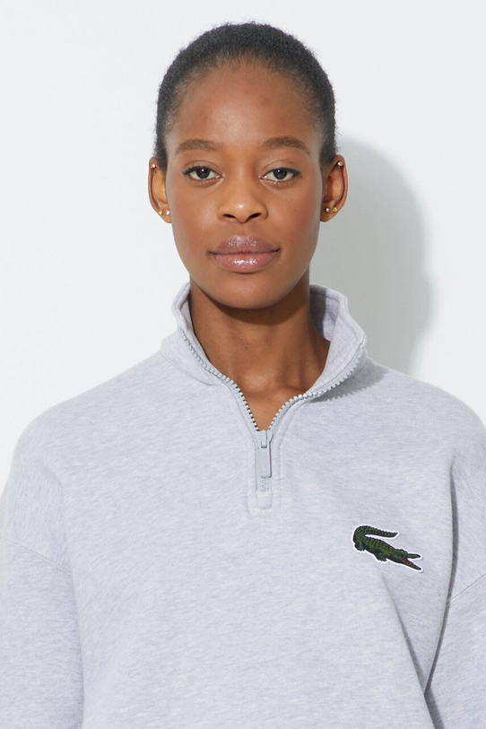 Памучен суичър Lacoste SH0069 сив