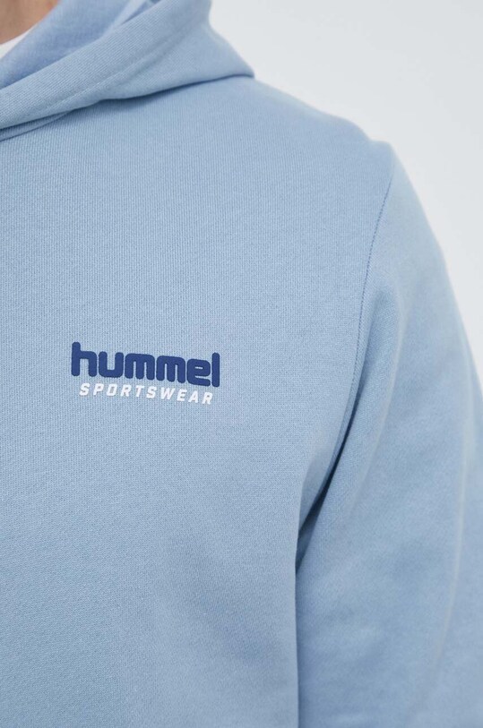 Памучен суичър Hummel 218994 син