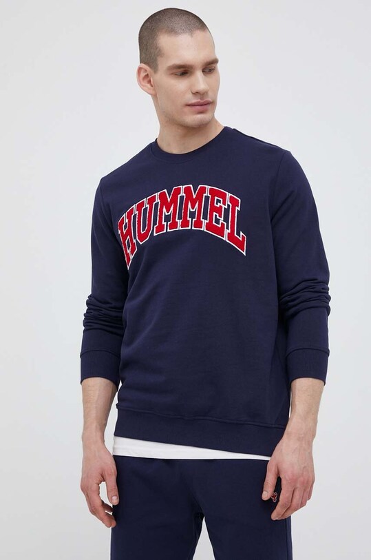 Хлопковая кофта Hummel 219016 тёмно-синий SS23