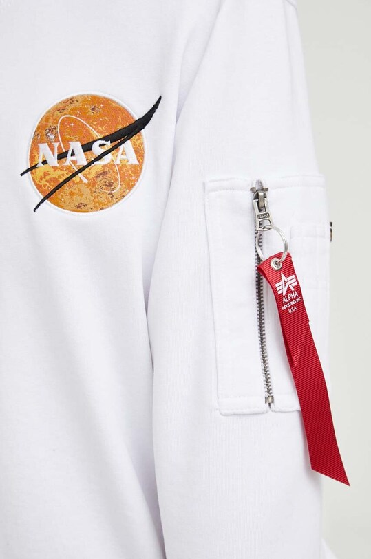 Alpha Industries bluza x Nasa 136303.09 alb