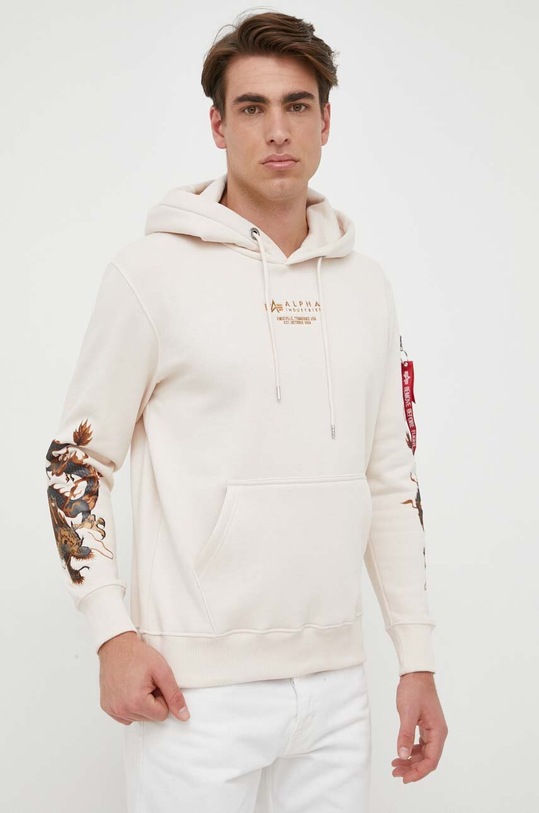 Dukserica Alpha Industries bež 136334.578