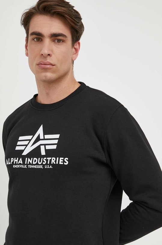 Alpha Industries felpa Basic Sweater nero 178302.03