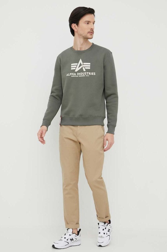 Alpha Industries felpa 178302.432 verde SS23
