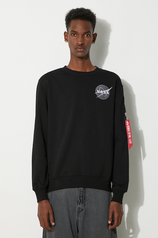 Îmbrăcăminte Alpha Industries bluză Space Shuttle Sweater 178307.03 negru