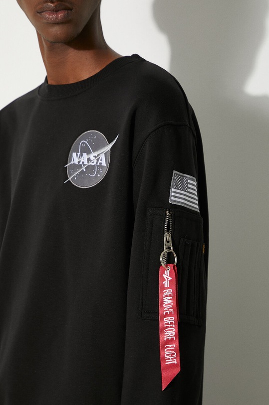 Alpha Industries bluză Space Shuttle Sweater 178307.03 negru