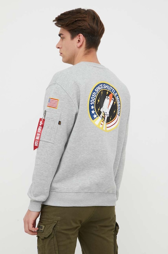 Îmbrăcăminte Alpha Industries bluză Space Shuttle Sweater 178307.17 gri