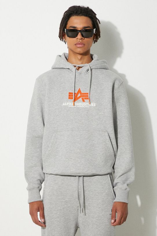 Кофта Alpha Industries печать серый 178312RB.17