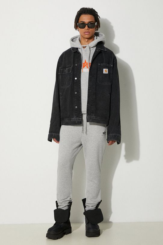 Dukserica Alpha Industries 178312RB.17 siva SS24