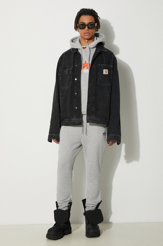 Кофта Alpha Industries 178312RB.17 серый SS24
