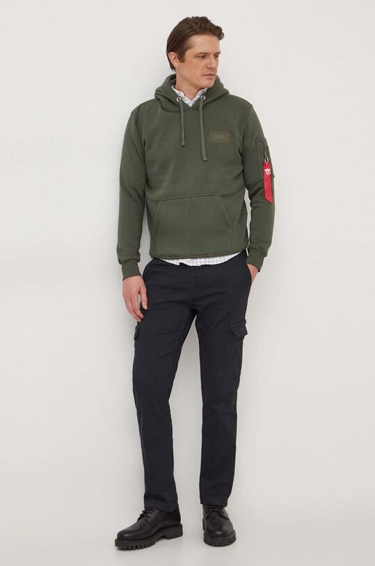 Кофта Alpha Industries 178318.03 зелений SS25