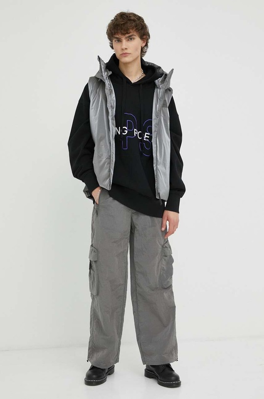 Young Poets Society bluza bawełniana Keno 107918 czarny SS23