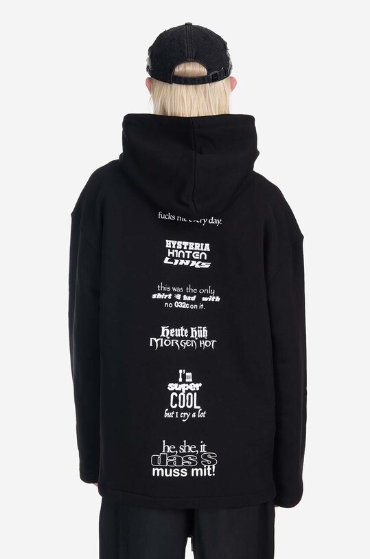 032C cotton sweatshirt Content Maxi Hoodie SS23.C.2040