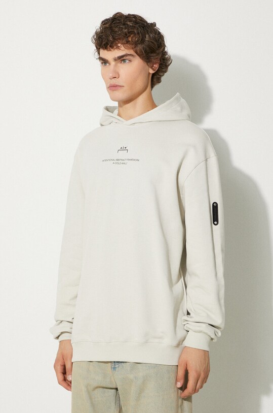 Abbigliamento A-COLD-WALL* felpa in cotone Brutalist Hoodie ACWMW094 grigio
