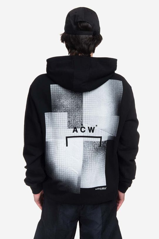 Odzież A-COLD-WALL* bluza bawełniana Brutalist Hoodie ACWMW094 czarny