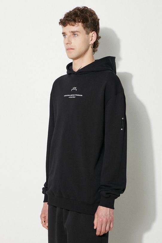 Bavlnená mikina A-COLD-WALL* Brutalist Hoodie čierna ACWMW094
