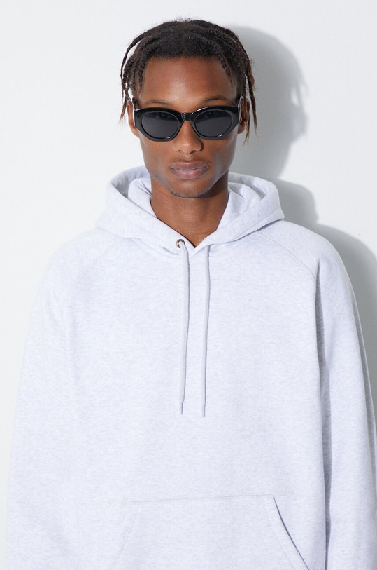 Mikina Carhartt WIP Chase I026384 sivá